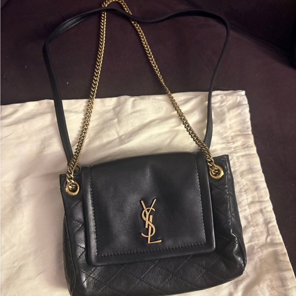 Yves Saint Laurent Handbags - Yves Saint Laurent YSL Mini Nolita Lambskin Purse